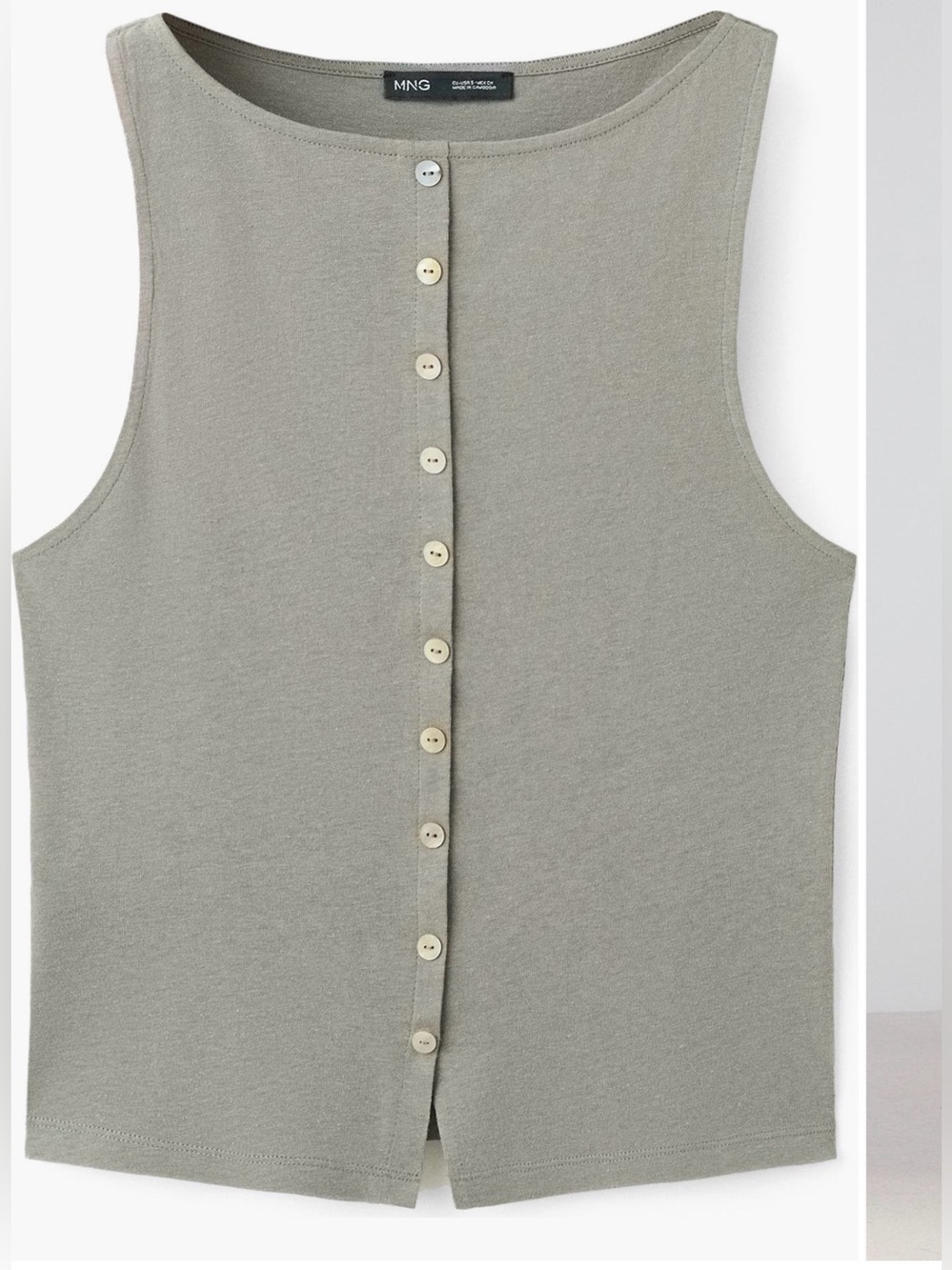 Mango button up tank